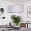 Tallaboa Pendant Light grey, matt nickel, 3-light sources