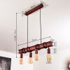 Barbengo Pendant Light rust-coloured, 4-light sources