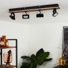 Giresta Ceiling Light LED Dark wood, black, 4-light sources
