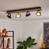 Giresta Ceiling Light LED Dark wood, black, 4-light sources