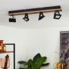 Giresta Ceiling Light LED Dark wood, black, 4-light sources