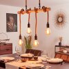Vitlanda Pendant Light brown, Light wood, black, 4-light sources