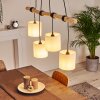 Betsele Pendant Light Light wood, black, 4-light sources