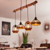 Ramon Pendant Light Light wood, black, 4-light sources