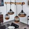 Ramon Pendant Light Light wood, black, 4-light sources