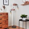 Hautahi Floor Lamp grey, Dark wood, 2-light sources