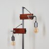 Hautahi Floor Lamp grey, Dark wood, 2-light sources