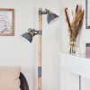 Orny Floor Lamp grey, Light wood, 2-light sources