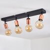 Tulla Ceiling Light copper, black, 4-light sources