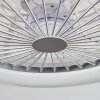 Piraeus ceiling fan LED white, 1-light source, Remote control, Colour changer