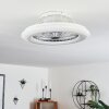 Piraeus ceiling fan LED white, 1-light source, Remote control, Colour changer