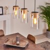 Sarteano Pendant Light black, 3-light sources