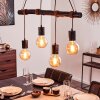 Ajaccio Pendant Light Dark wood, black, 4-light sources