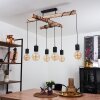 Ajaccio Ceiling Light Light wood, black, 6-light sources