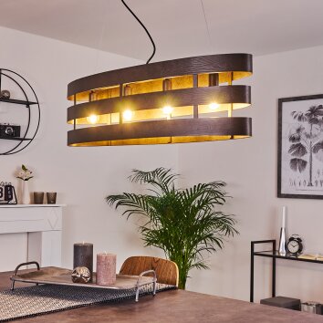 Maracoa Pendant Light black, 4-light sources