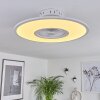 Marmorta ceiling fan LED white, 1-light source, Remote control