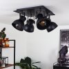 Hora Ceiling Light black, 4-light sources