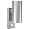 Nordlux TIN Outdoor Wall Light silver, 2-light sources, Motion sensor