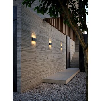 Nordlux KINVER Outdoor Wall Light LED black, 2-light sources