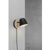 Nordlux THEO Wall Light Light wood, black, 1-light source