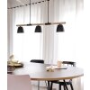 Nordlux THEO Pendant Light Light wood, black, 3-light sources