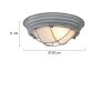 Steinhauer MEXLITE Ceiling Light grey, 1-light source