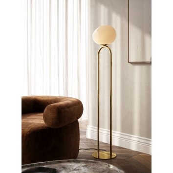 Design For The People by Nordlux SHAPES Floor Lamp brass, 1-light source