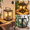 Sciolze solar light black, transparent, clear, 2-light sources