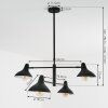 Fort Pendant Light black, 4-light sources