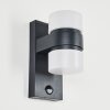 Tiarp Outdoor Wall Light LED black, 2-light sources, Motion sensor
