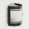 Visnum Outdoor Wall Light black, white, 1-light source