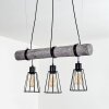Canedo Pendant Light grey, black, 3-light sources