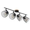 Globo JOSINA Spotlight brown, 4-light sources