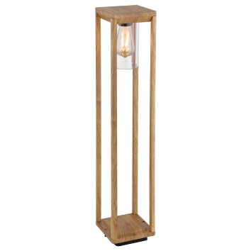 Globo CANDELA pedestal light Dark wood, 1-light source