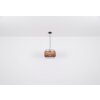 Globo GINA Pendant Light Dark wood, black, 1-light source