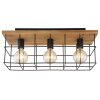 Globo MERRIL Ceiling Light Light wood, black, 3-light sources