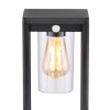 Globo CANDELA path light black, 1-light source, Motion sensor