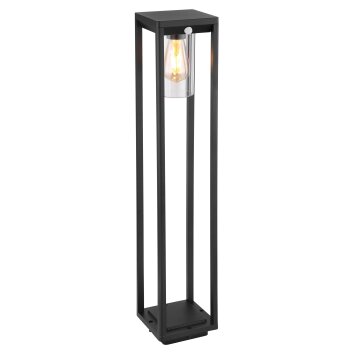 Globo CANDELA path light black, 1-light source, Motion sensor