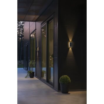 Konstsmide Cremona Outdoor Wall Light LED anthracite, 3-light sources
