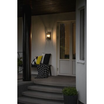 Konstsmide Brindisi Outdoor Wall Light black, 1-light source