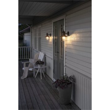 Konstsmide Napoli Outdoor Wall Light rust-coloured, 1-light source