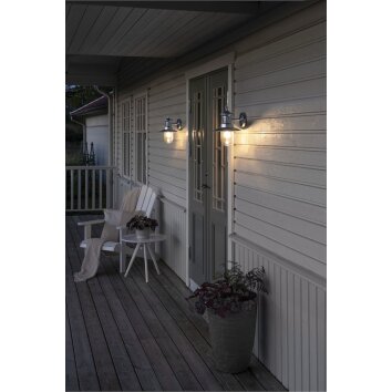 Konstsmide Napoli Outdoor Wall Light galvanized, 1-light source