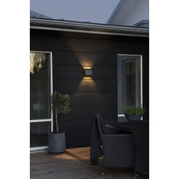 Konstsmide Chieri Outdoor Wall Light LED anthracite, 8-light sources