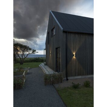 Konstsmide Chieri Outdoor Wall Light LED brass, 4-light sources