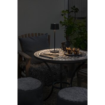 Konstsmide Positano Table lamp LED black, 1-light source