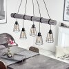 Canedo Pendant Light grey, black, 5-light sources