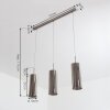 Vimodrone Pendant Light matt nickel, 3-light sources