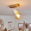 Musland Ceiling Light brown, chrome, 1-light source