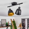 Pistrino Ceiling Light chrome, black, 2-light sources