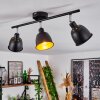 Pistrino Ceiling Light chrome, black, 3-light sources